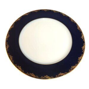 Rosenthal Classic Rose Frederick The Great Porcelain Dinner Plate Gold Trim Navy